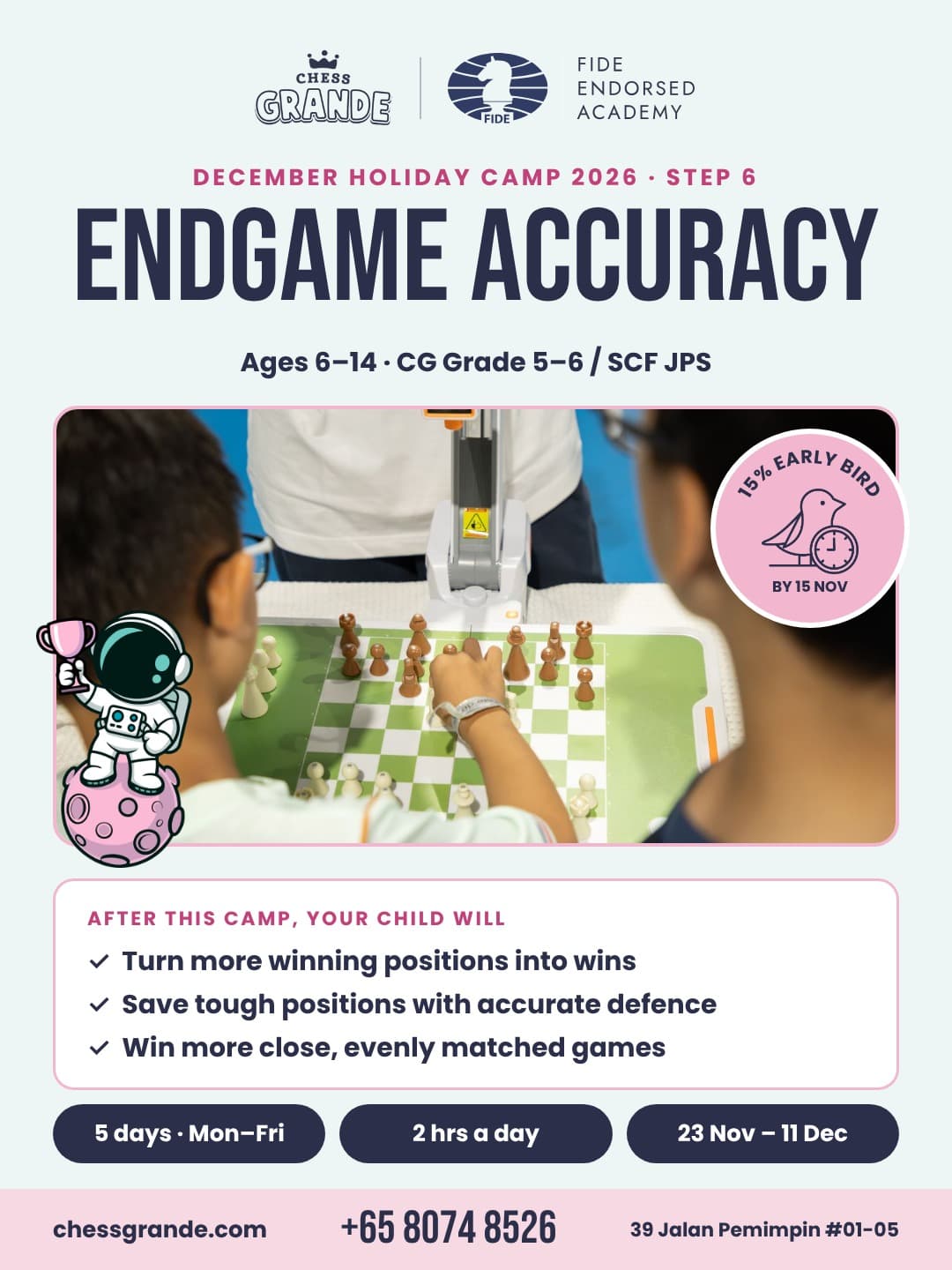 December Holiday Camp - Endgame Accuracy Camp (30 Nov–4 Dec, Morning)