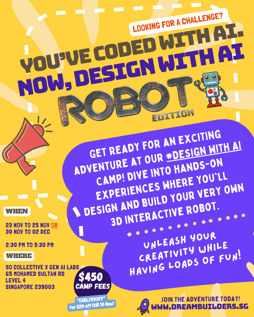 Dreambuilders.sg - Design with AI Camp