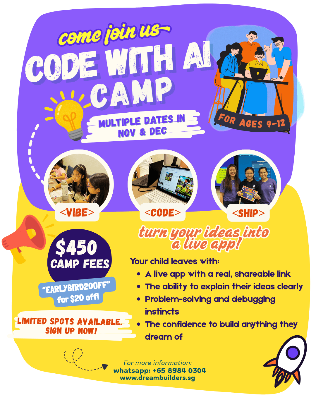 Dreambuilders.sg - Code with AI Camp