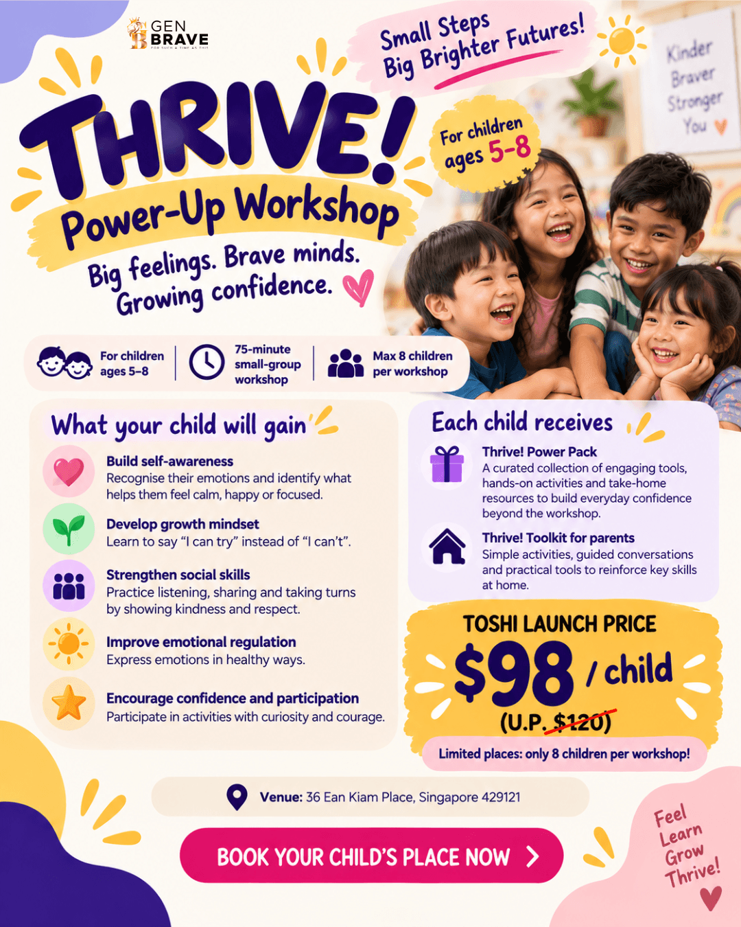 Thrive! Power-Up Workshop (ages 5-8)