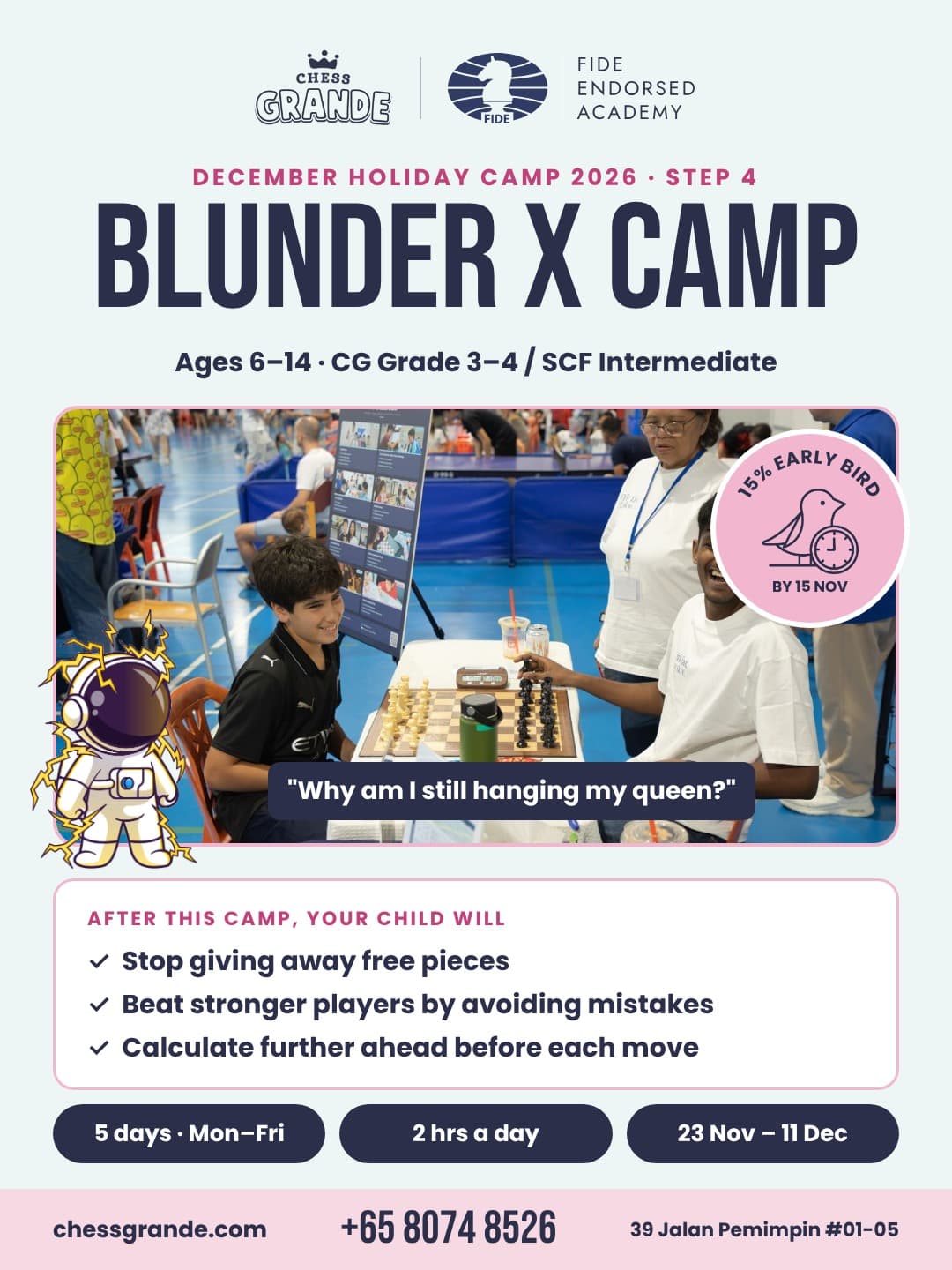 December Holiday Camp - Blunder X Camp (7–11 Dec, Afternoon)
