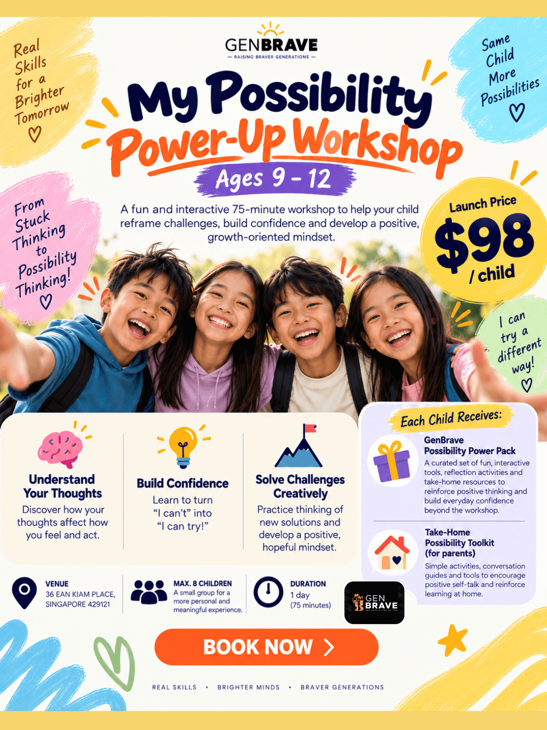 My Possibility Power-Up Workshop (ages 9-12)