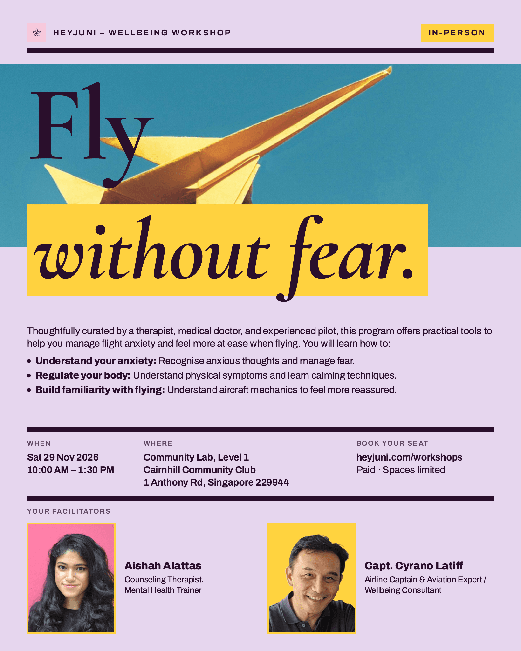 Fly Without Fear Workshop