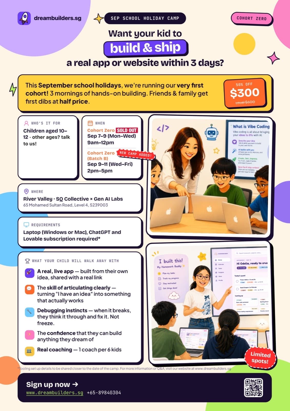 dreambuilders.sg: Code with AI Camp